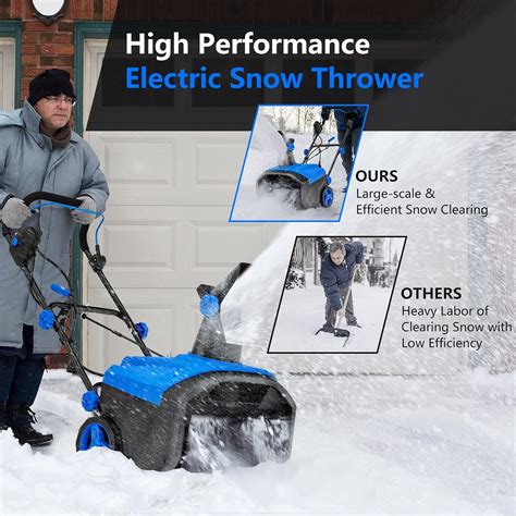 Buy Goplus Snow Blower, 120V 15A Electric Snow Thrower with 180 ...
