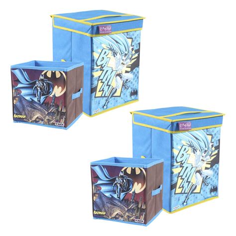 Batman Toys Organizer (Set of 4 pcs - Big & Small), Storage Box for ...