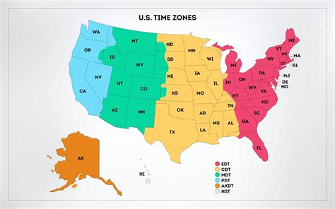 Time Zones in All States of America in Comparison to the U. K. 的图像结果