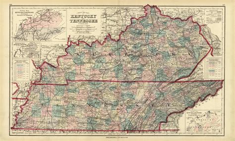 Kentucky Outline Kentucky State Map Places And Landmarks GIS