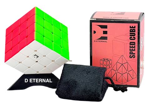 D ETERNAL Cube 4x4 Stickerless Beginner Speedcube for Kids & Adults ...