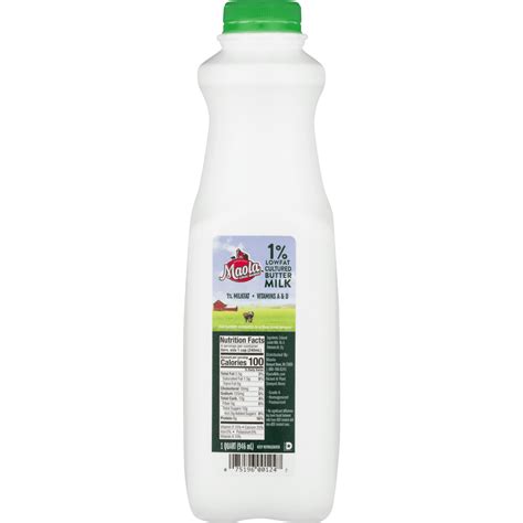 Maola Cultured 1% Low-Fat Buttermilk, 1 Quart, 32oz - Walmart.com