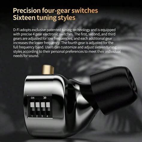 KZ KZ DFi D-Fi Wired Best In Ear IEMs HiFi Earphones 4 Level Tuning ...