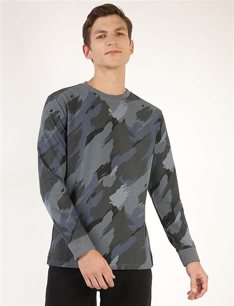Buy Pure Cotton Camouflage Crew Neck T-Shirt at Marks & Spencer