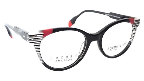 Zoe Miller Eyewear Spectacle Luxury ZMA7526 Multi BLk/RED – SoftTouchLenses