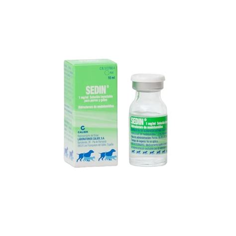 SEDIN 1 mg/ml SOLUCION INYECTABLE PARA PERROS Y GATOS 10 ML (AV)
