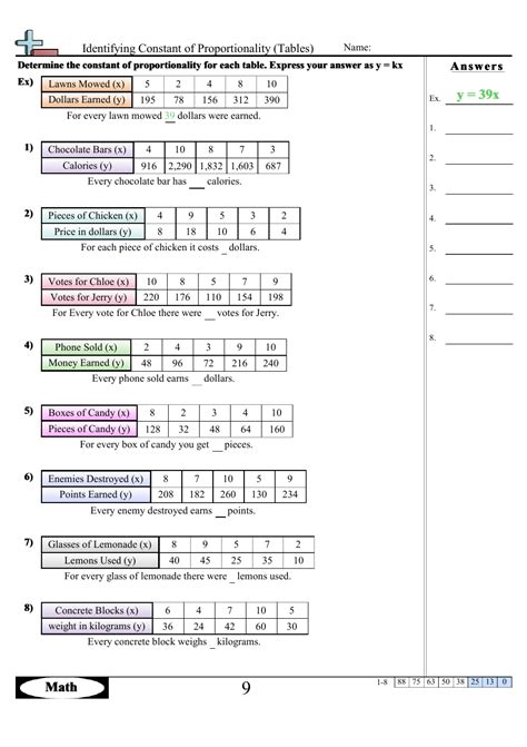 Image result for Identifying Constant of Proportionality