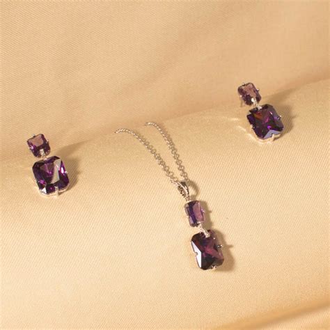 Purple Love Pendant Set - Minima Collection – Blingvine