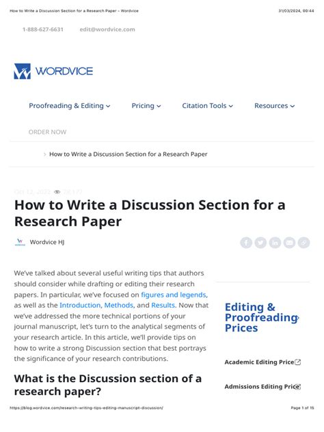 Image result for Research Paper Discussion Section Example