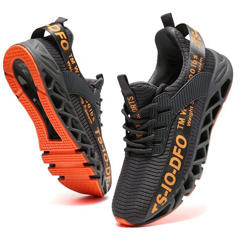 Men Athletic Shoes Breathable Running Shoes Non-Slip Fashion Sneakers 8 ...