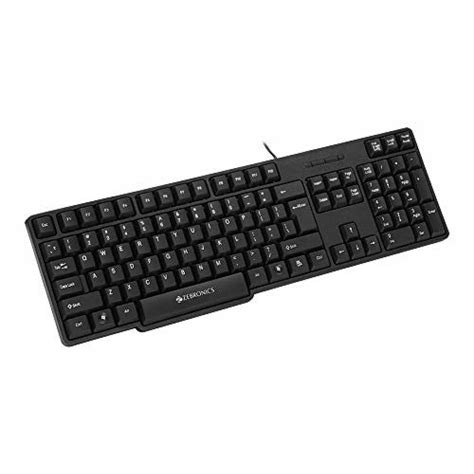 Buy Zebronics USB Keyboard with Rupee Key, USB Interface and ...