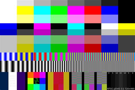 Image result for NTSC Color Test Pattern