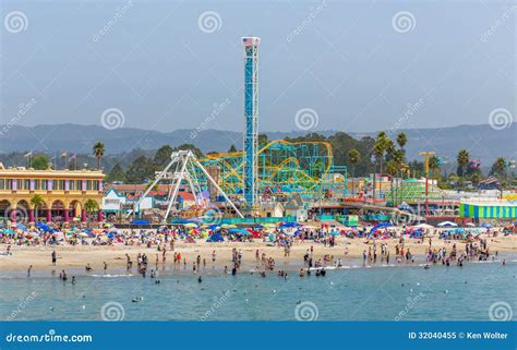 Santa Cruz Beach Boardwalk editorial image. Image of color - 32040455