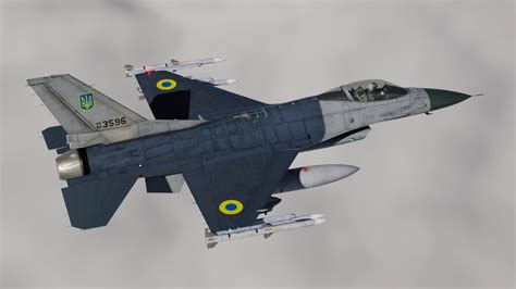 Ukrainian Air Force F-16 №3596 New Version