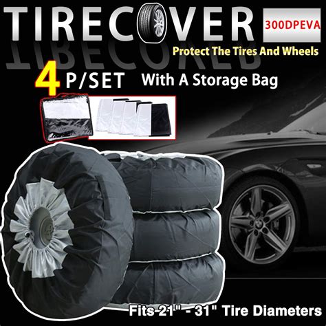 PGMARO Seasonal Tire Tote Spare Tire Cover Portable Wheel Bags Winter ...
