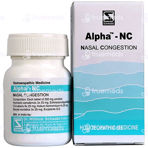 Dr Willmar Schwabe India Alpha Nc Tablet 20 Gm - Uses, Side Effects ...
