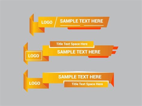 Vector lower third for television news bar design template lower third ...