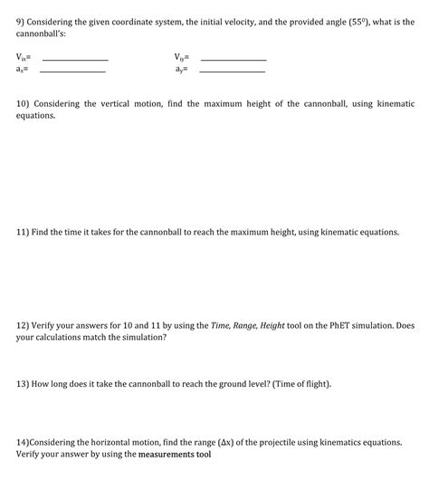 Solved Part A: PHET projectile motion: vectors simulation1) | Chegg.com