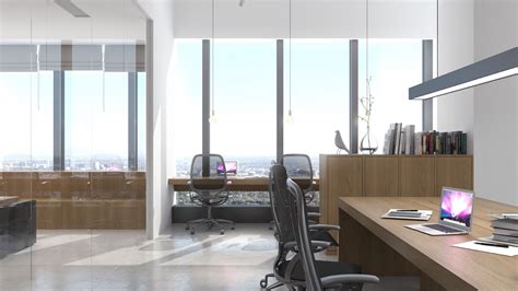 60平方办公室装修设计效果图_岚禾设计