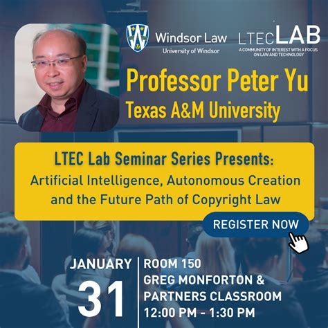 LTEC Lab Seminar Series Presents: Artificial Intelligence, Autonomous Creation and the Future ...