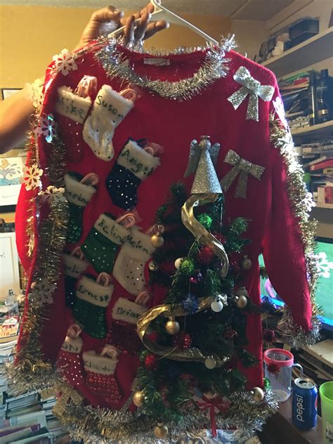 Crazy Christmas Sweaters, Homemade Ugly Christmas Sweater, Ugly Xmas ...