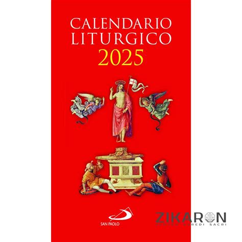 LITURGICAL CALENDAR - 2025 - ZIKARON ITALIA