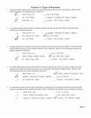 Image result for Reactions Practice Problems