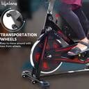 Lifelong LLF45 Fit Pro Spin Fitness Upright Stationary Exercise Bike ...