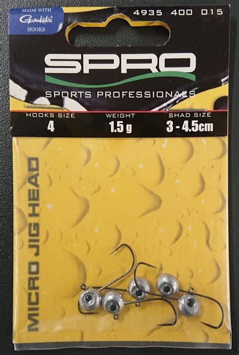 Gamakatsu Micro Jig Head Gr. 4 1,5g 5 Stück | Der Angler