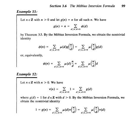 Image result for Möbius Inversion Formula Applications