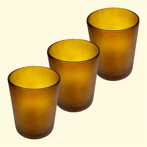 Buy Dolloz Empty Amber Frosted Glass Jar | Empty Amber Glass for ...