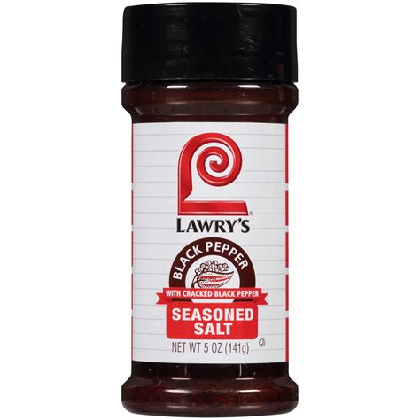 Lawry's Black Pepper Seasoned Salt, 5 oz Mixed Spices & Seasonings ...