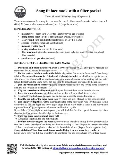 Image result for Mask Instructions 12