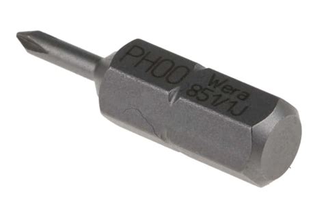 05135040001 Wera | Wera Phillips Screwdriver Bit, PH00 Tip | 875-7470 | RS