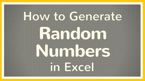 Image result for Create Random Numbers Using Different Functions in Excel Sheet
