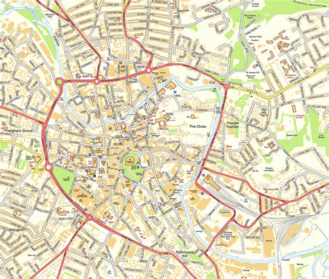 Map Of Norwich City