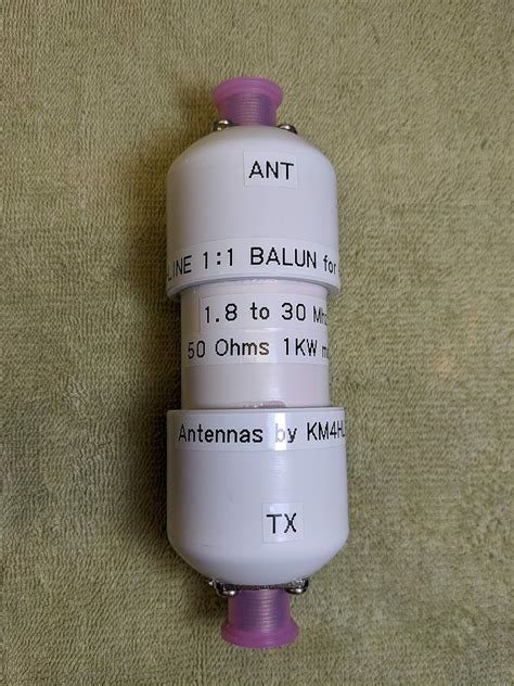 in-LINE 1:1 AIR CORE BALUN for HF Antennas 1.8 to 30 MHZ 1 KW 50 OHMS ...