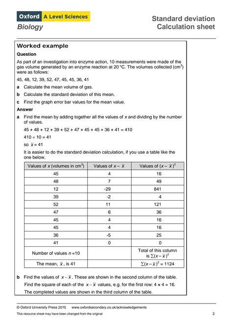 Image result for Standard Deviation Formula Sheet