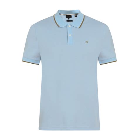 Buy Men Blue Solid Polo Polos Online at The Collective - 906221