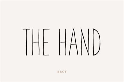 Image result for Hand Font