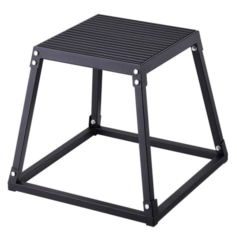 VEVOR Plyometric Jump Box, 12 Inch Plyo Box, Steel Plyometric Platform ...