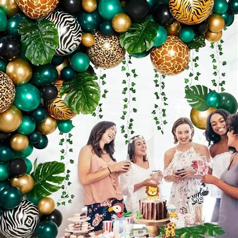 Buy Kubert Black Gold and Green Balloons, 60 Pcs 12 Inch Green Balloons ...