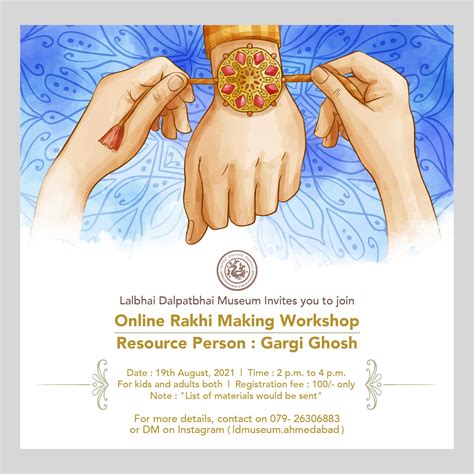 Online Rakhi Making Workshop | Lalbhai Dalpatbhai Museum