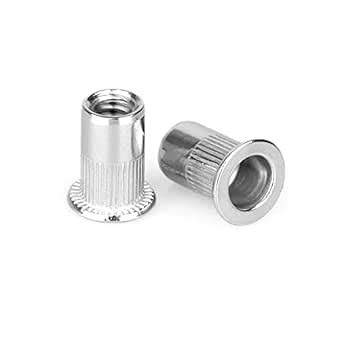 Rivet Nut Zinc Plated M8 Flat Head Metric Threaded Rivetnut, Insert Nut ...