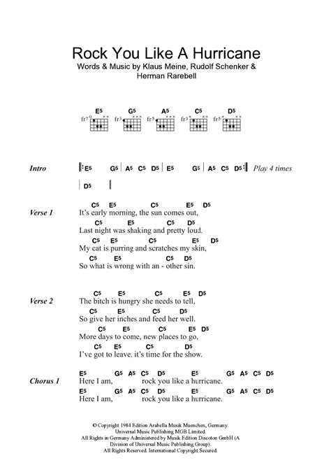 Rock Like Hurricane Lyrics