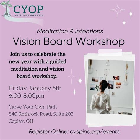 Vision Board Workshop, Carve Your Own Path, Inc., Portage Lakes ...