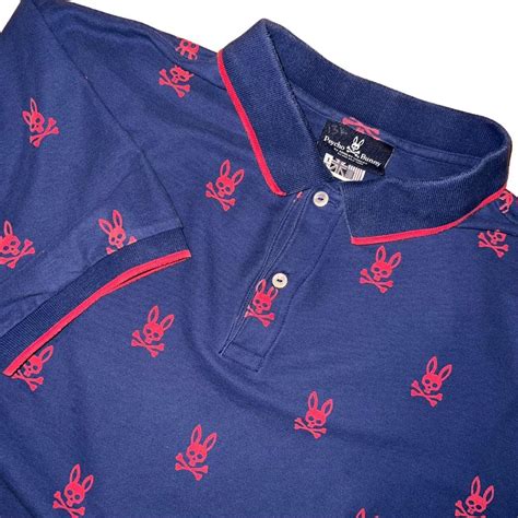 This rare Psycho Bunny polo shirt in size 1 XLT is a... - Depop