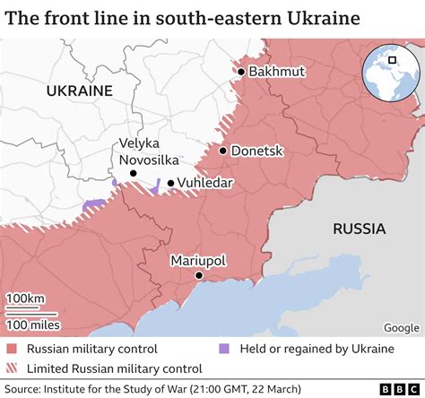 Ukraine war: The front line where Russian eyes are always watching