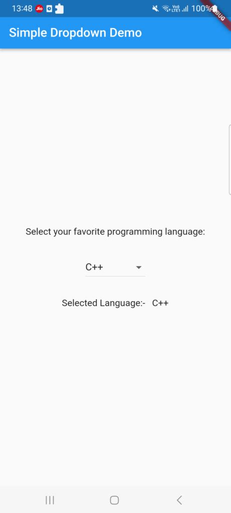Drop-Down Button Flutter 的图像结果