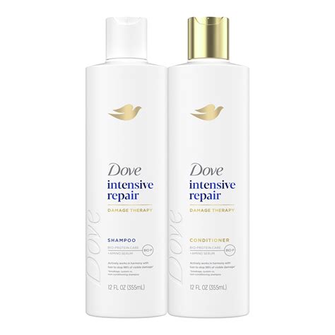 Dove Intensive Repair Shampoo & Conditioner Set, 12 oz 2 count ...
